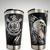 Copo Térmico 473ml Personalizado Corinthians Gravação 360°