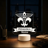 Luminária LED 3D de Pedagogia
