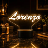 Luminária LED 3D com Nome Personalizado