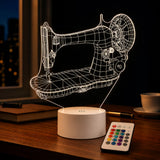 Luminária LED 3D de Costura