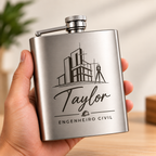 Cantil Inox 230ml Personalizado com Gravação a Laser - CANTIL INOX