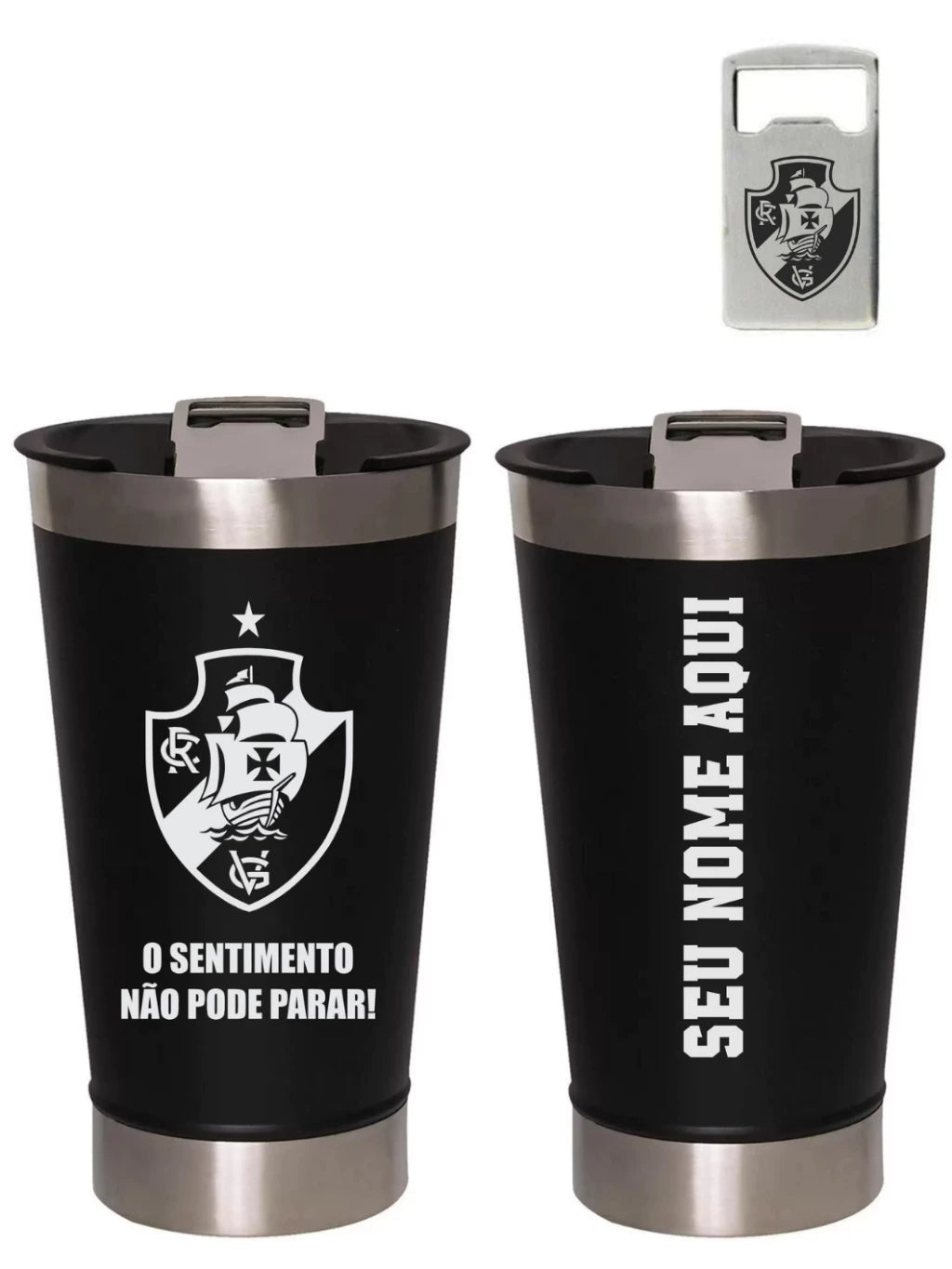 Copo Térmico 473ml Personalizado com Time de Futebol - Fluminense
