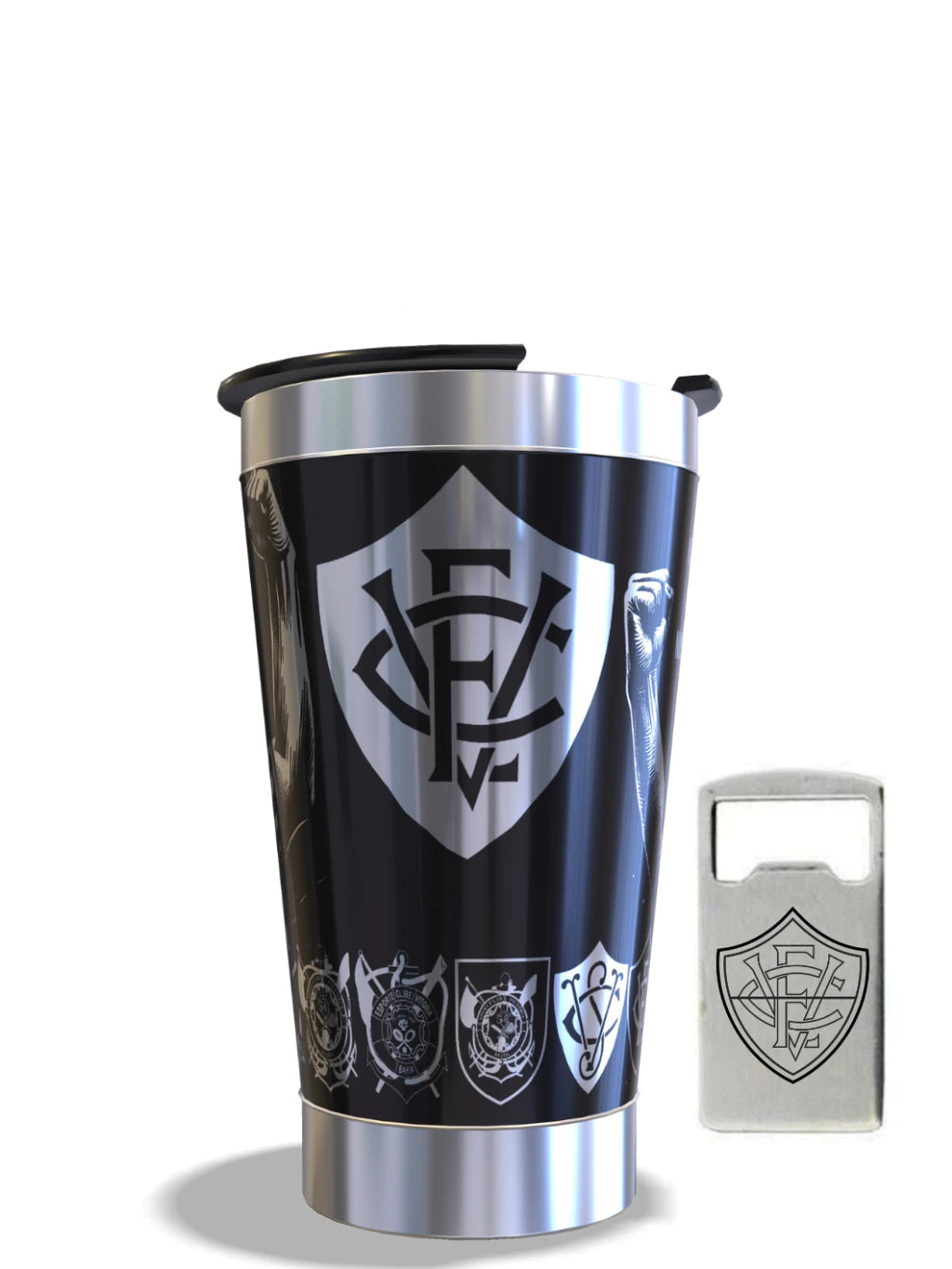 Copo Térmico 473ml Personalizado Vitória Gravação 360°