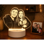 Luminária LED 3D Personalizada com Foto, Logo ou Personagem