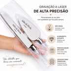 Kit para Bolo Personalizado com Espátula e Faca de Pão
