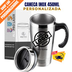 Caneca Térmica 450ml Personalizada em Aço Inox - CANECA INOX 450ML