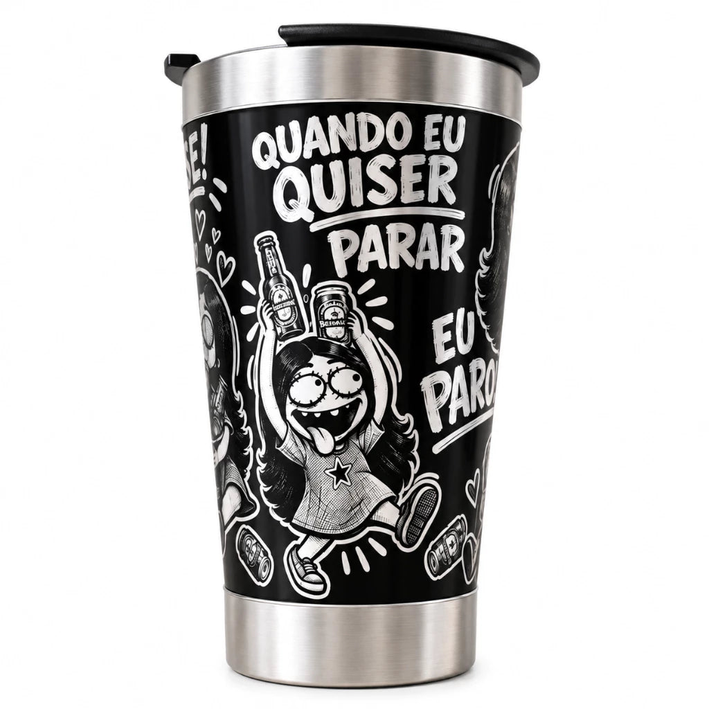 Copo Térmico 473ml Personalizado com Nome e Tampa Abridor