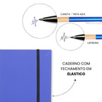 Kit Presente Personalizado com Caderno, Caneta e Lapiseira - Preto