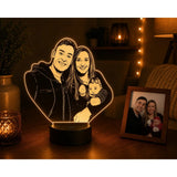 Luminária LED 3D Personalizada com Foto, Logo ou Personagem