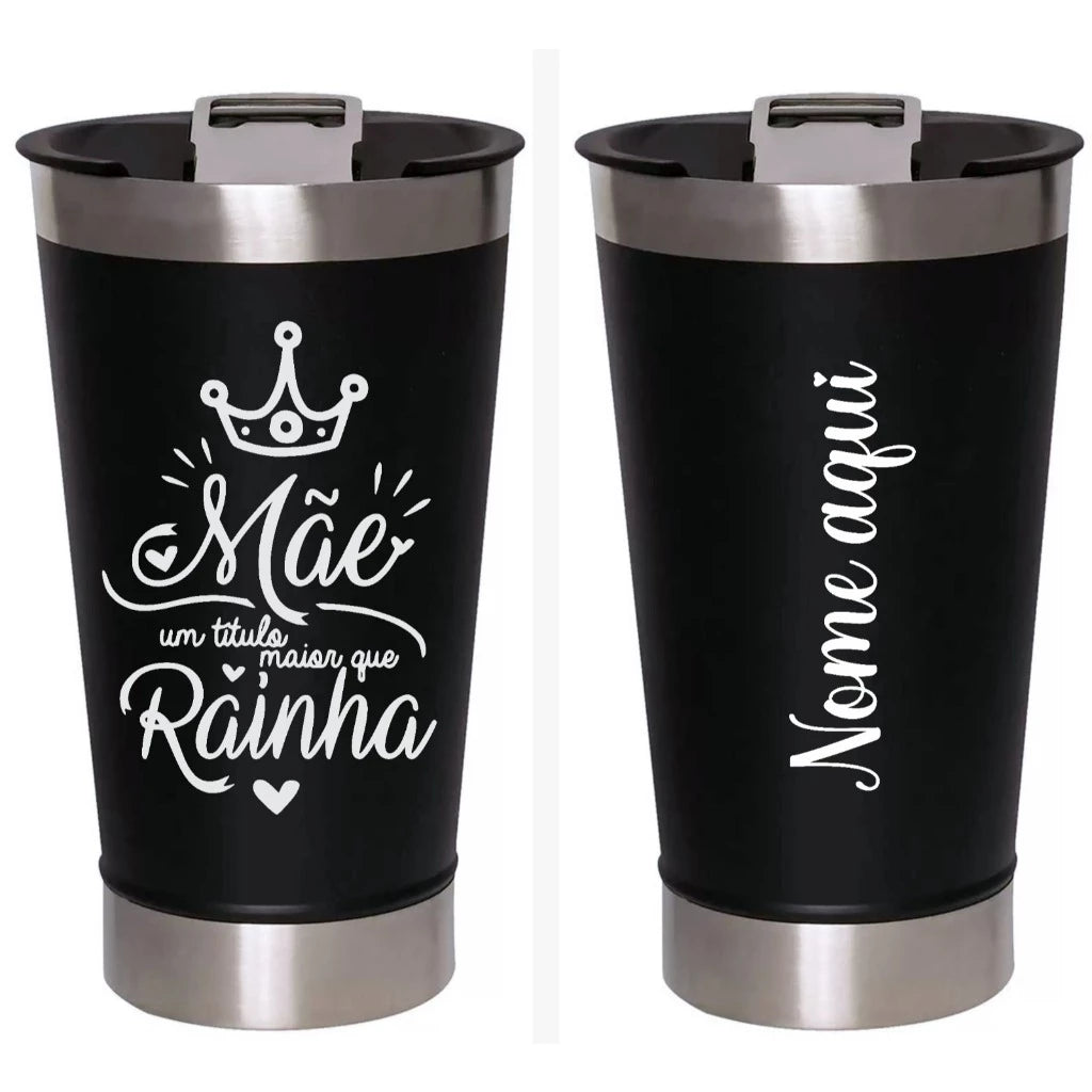 Copo Térmico 473ml Personalizado para o Dia das Mães - Melhor Mãe do Mundo
