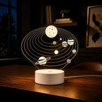 Luminária LED 3D do Sistema Solar