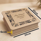 Caixa MDF Personalizada 25x25 cm para Convites e Lembranças - Logo