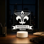 Luminária LED 3D de Pedagogia