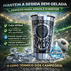 Copo Térmico 473ml Personalizado com Time e Gravação a Laser
