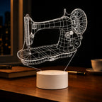 Luminária LED 3D de Costura