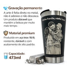 Copo Térmico 473ml Personalizado com Foto, Nome e Frase