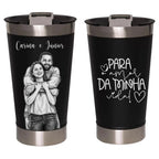 Copo Térmico 473ml Personalizado para Casal com Foto - Modelo 3
