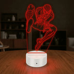 Luminária 3D Personalizada Homem-Aranha com LED 16 Cores