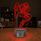 Luminária 3D Personalizada Homem-Aranha com LED 16 Cores - 16 Cores Cinza