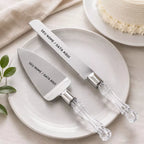 Kit para Bolo Personalizado com Espátula e Faca de Pão - Kit Faca para Pão + Espátula
