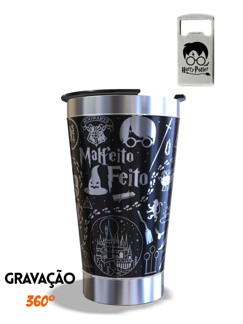 Copo Térmico 473ml Personalizado com Gravação 360°