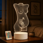 Luminária LED 3D de Obstetrícia - 16 Cores Branco