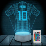 Luminária 3D Personalizada Messi e Argentina com LED