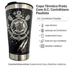 Copo Térmico 473ml Personalizado Corinthians Gravação 360°