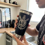 Copo Térmico 473ml Personalizado Corinthians Gravação 360°