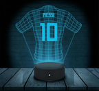 Luminária 3D Personalizada Messi e Argentina com LED